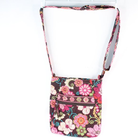 Vera Bradley Handbags - Vera Bradley Mod Floral Pink Hipster Crossbody Purse #164